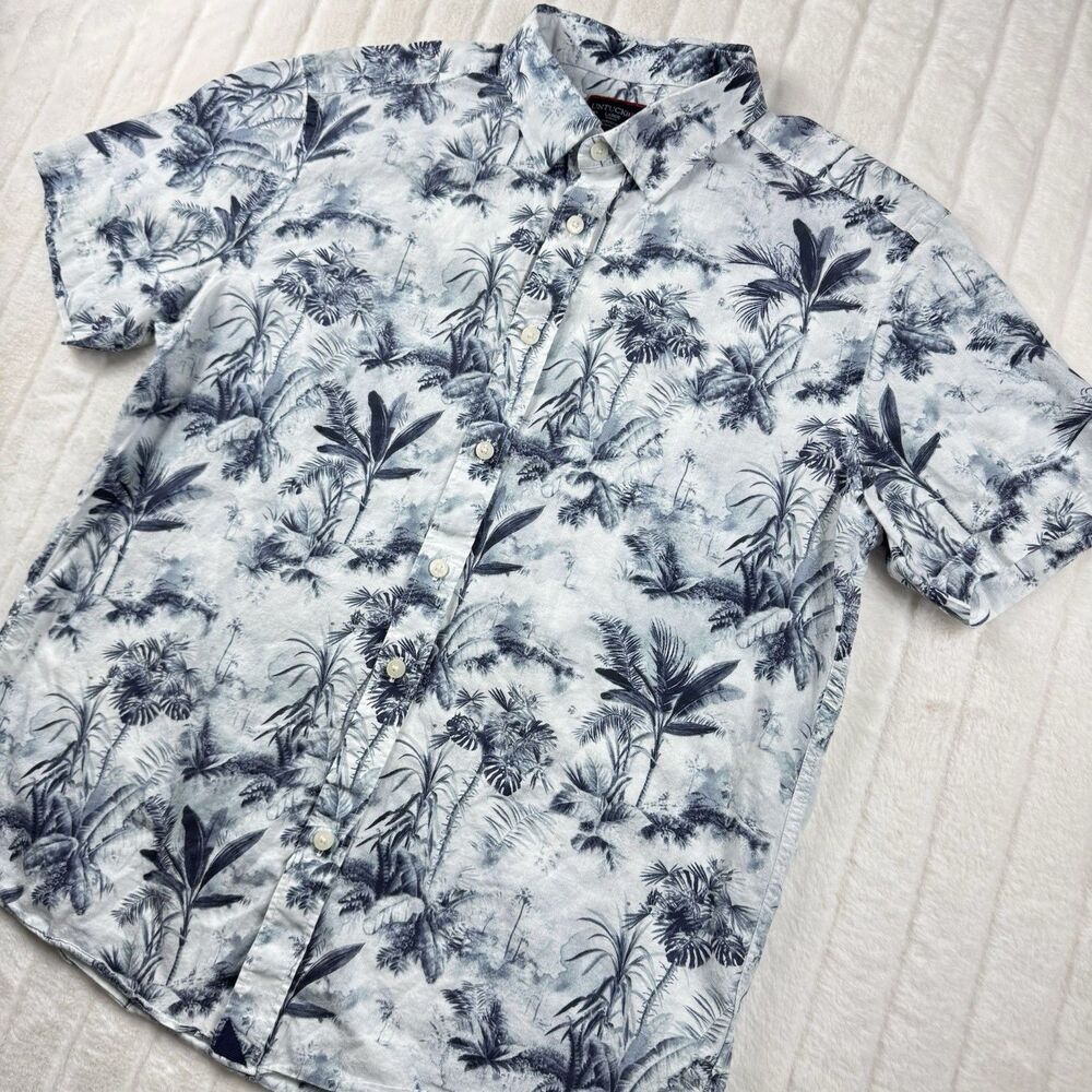 UNTUCKit Short Sleeve Button Down Men's Large Slim Fit AOP Tropical Floral - Picture 8 of 10